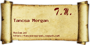 Tancsa Morgan névjegykártya